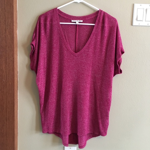 ❤️LAST DAY! Donating!❤️EXPRESS burgundy shirt - Picture 4 of 7